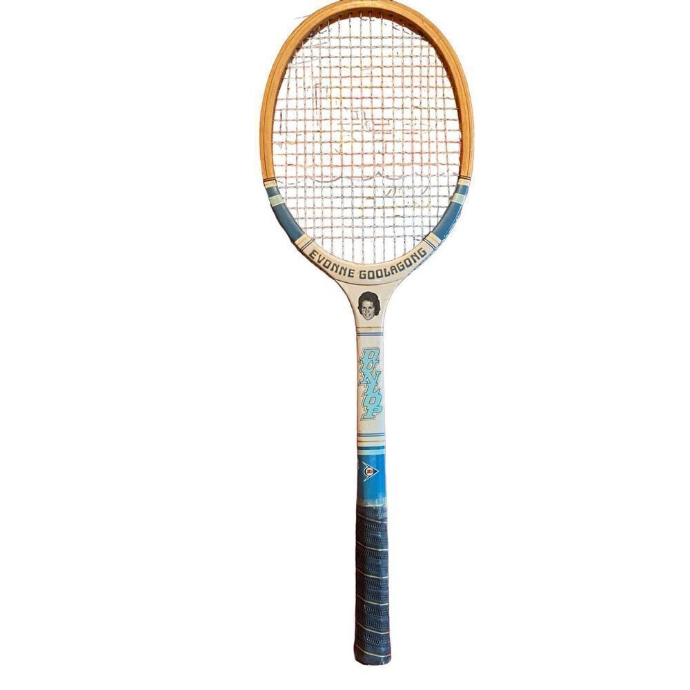 Dunlop Evonne Goolagong photo decal tennis ￼racquet 41/4 grip rare